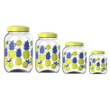 Imagem de Kit 4 Potes Porta Mantimentos Decorados Diversos Modelos - - Panamby, 