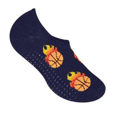 Imagem de Meia sapatilha selene infantil marinho basquete 25 a 28 menino