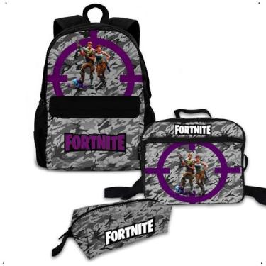 Imagem de Kit Mochila Bolsa Escolar Com Lancheira Térmica E Estojo Personalizado