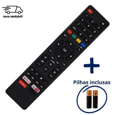 Imagem de Controle Remoto Compatível TV Smart Philco Com Pilhas Função NETFLIX Y
