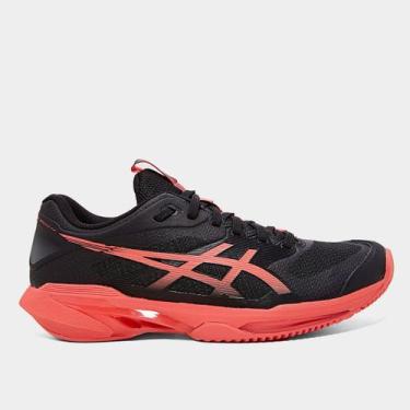 Imagem de Tênis Asics Solution Speed Ff 4 Saibro Feminino, Preto, Rosa, 35