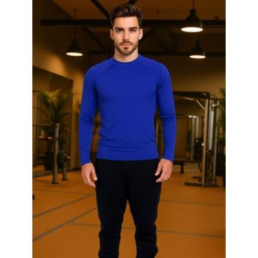 Imagem de Blusa Fitness Térmica Segunda Pele Camisa UV 50+ Academia Masculina In