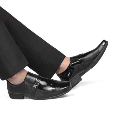Imagem de Sapato Social Casual Masculino De Amarrar Sport Fino Conforto 1041 - C
