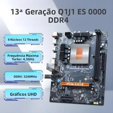 Imagem de Kit De Placa Mãe Para Computador Gamer DIY Com Processador Intel Core 