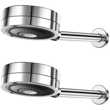 Imagem de Kit 2 Peças Chuveiro Ducha Redondo Parede Technoshower Docol