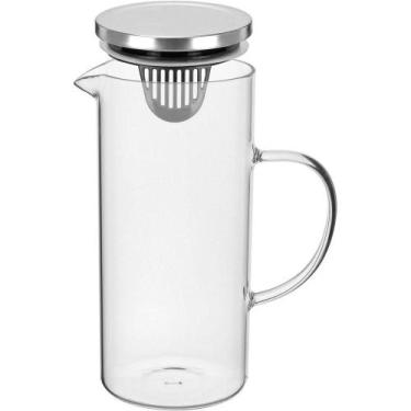Imagem de Jarra Agua Suco Home&co Tampa Inox Borossilicato 1,3l - HOME & CO