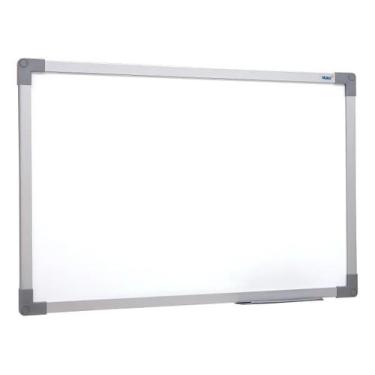 Imagem de Quadro Branco 60x40cm Stalo Moldura Cinza para Anotações