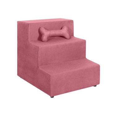 Imagem de Escadas Escadinha para Pet 3 Degraus SMF Decor Cor:Preto, Rosê