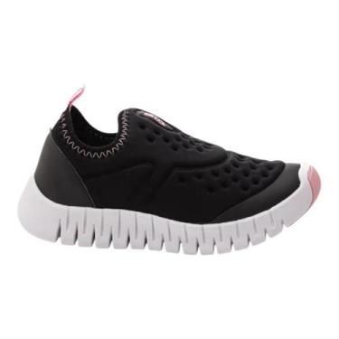 Imagem de Tenis batatinha infantil menina plataforma casual 3004 preto, Preto, 3