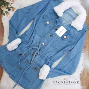 Imagem de Parka jeans - pés nas nuvens, Azul claro, M