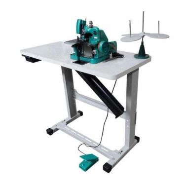 Imagem de Overloque Semi Industrial Com Mesa+motor Acoplado - Megamak, 110V