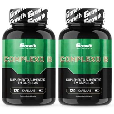 Imagem de Complexo B 120 Cápsulas Growth Supplements Kit 2 Potes