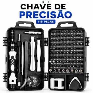 Imagem de Kit Jogo Chave Precisão 115 Peças Em 1 Kit Ferramentas Magnéticas Repa