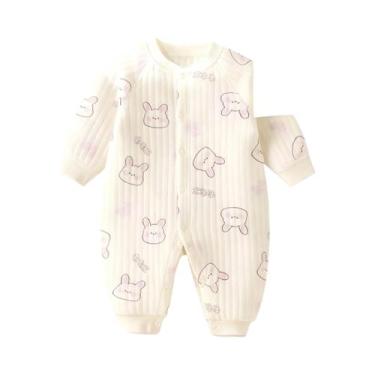 Imagem de Macacão De Algodão Para Bebê Recém-Nascido Com Manga Longa, Roupa De L