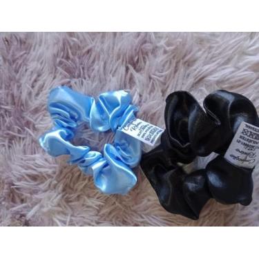 Imagem de Kit duas xuxinhas azul e preto. - Ribeiro confecções 