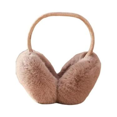 Imagem de Protetores De Orelha Unissex De Inverno Em Pelúcia Macia, Earmuffs De 