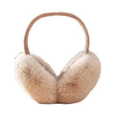 Imagem de Protetores De Orelha Unissex De Inverno Em Pelúcia Macia, Earmuffs De 