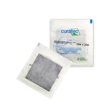 Imagem de Curativo Carvao Ativado com Prata Plus Curatec 10cmX10cm Unidade
