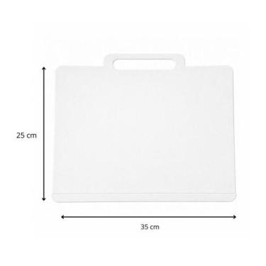 Imagem de Prancheta para Desenho Portátil A4 com Alça MDF Branco 35x25 cm - Gv O