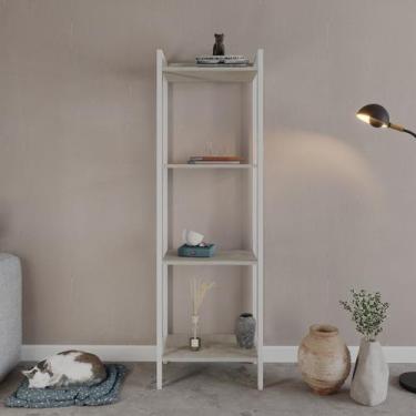 Imagem de Estante de Livros Industrial 45CMX146CM Multiuso 4 Prateleiras Active 