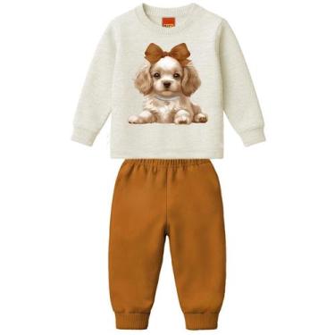 Imagem de Conjunto Feminino Inverno Moletom KYLY Cor:GeloTamanho:1, Gelo, 1