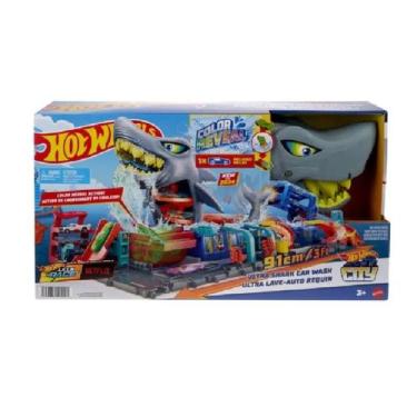 Imagem de Hot Wheels City Lava Rápido Mega Tubarão HTN82