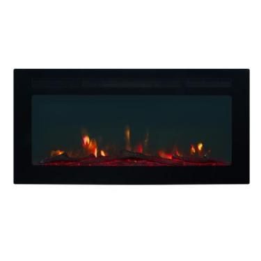 Imagem de Lareira Elétrica Wgrif Opala 36" De Embutir 220V 1800W Preta
