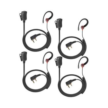 Imagem de Fone De Ouvido Com Gancho Macio E Microfone PTT Para Rádio Bidireciona