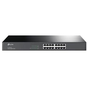 Imagem de Switch TL-SG1016 16 Portas Gigabit Rackmount 10-100-1000Mbps Preto TP-Link