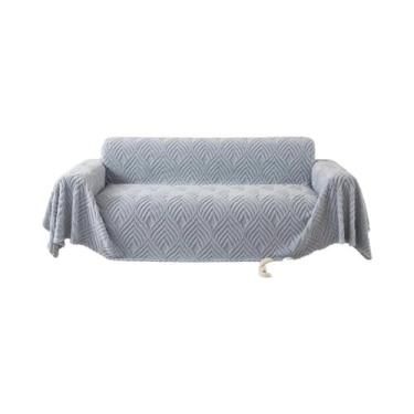 Imagem de Manta De Sofá Jacquard De Lã Felpuda E Aconchegante Para Sala De Estar