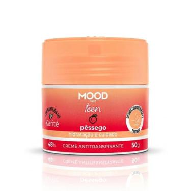 Imagem de Desodorante em Creme Pêssego Teen Mood 50g Proteção e Frescor Diário, 