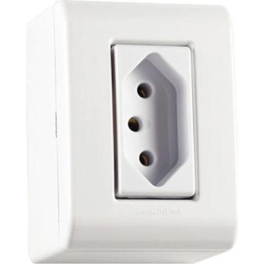 Imagem de Sistema Box Tramontina Lizflex 1 Tomada 2P+T. 20A - 57304/003