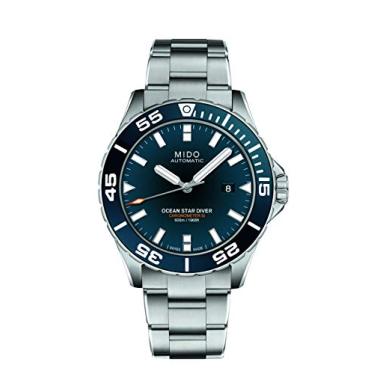 Imagem de Relógio masculino Mido Ocean Star Diver com mostrador azul automático M0266081104100