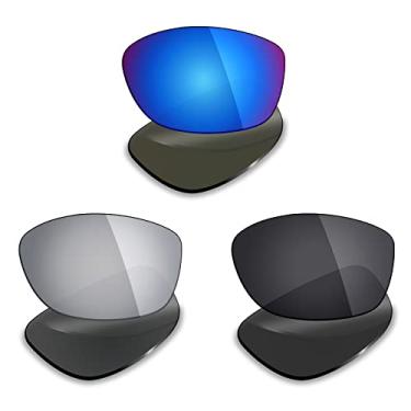 Imagem de 3 pares de lentes polarizadas de substituição da Mryok para óculos de sol Oakley Pit Bull – Opções