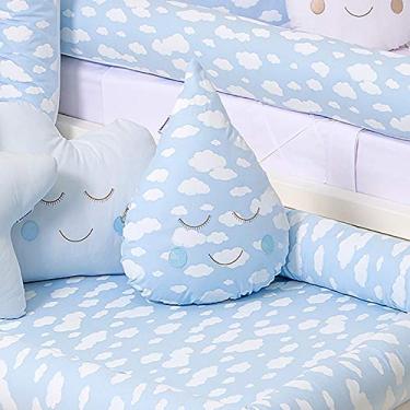 Imagem de Biramar Baby Almofada Gotinha Nuvem Azul Azul