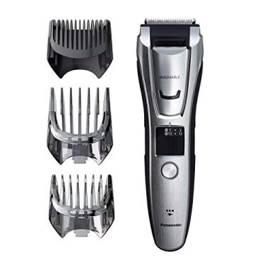 Imagem de Aparador de pêlos e barba Panasonic ER-GB80-S Máquina de cortar cabelo, Para homens, Operação sem fio/com fio com 3 acessórios de pente e 39 Aparadores Ajustáveis, Lavável