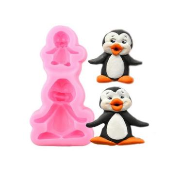 Imagem de Molde De Silicone Pinguim Natal