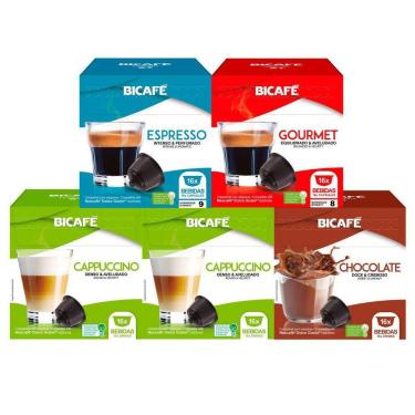 Imagem de Kit 80 Cápsulas Compatíveis Dolce Gusto  Delicioso Bicafé