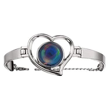 Imagem de Abyss Hollow Planet Bracelete sombrio com coração e joias, Medium, Metal