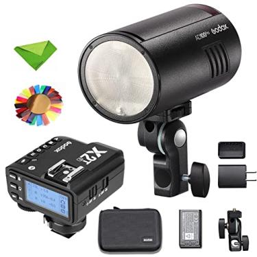 Imagem de Godox Flash AD100Pro AD100 Pro com gatilho de flash X2T-F, 100Ws 2.4G 1/8000 HSS, reciclagem de 0,01-1,5s, 360 flashes de potência total, bateria de 2600mAh, suporte TTL/M/multifunções