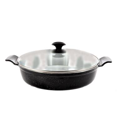 Imagem de Frigideira Preto Liso Alumínio Fundido Usinado JavaliAA 30cm