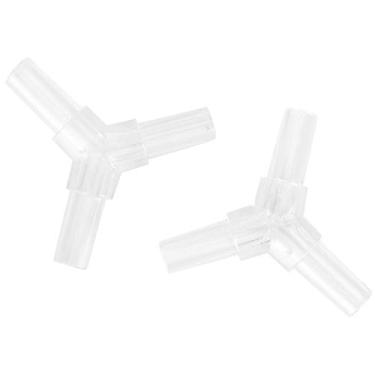 Imagem de Zerodis Conversor adaptador de tubo de aquário de 30 peças, divisor de tubos de ar de aquário de 4 mm em forma de L, adaptador de 3 vias e 4 vias, acessório de conector para aquário (3 vias)