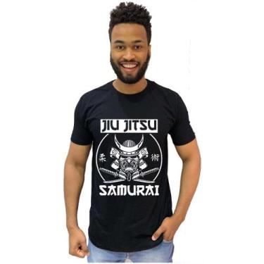 Imagem de Camisa Camiseta Academia Jiu Jitsu Samurai Muay Thai Lutas - Adquirido