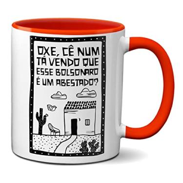 Imagem de Caneca Oxe Cê Num Tá Vendo Que Esse B0lsonaro É Um Abestado? (Vermelha)