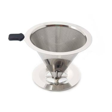 Imagem de Coador De Café Aço Inox Reutilizável Médio