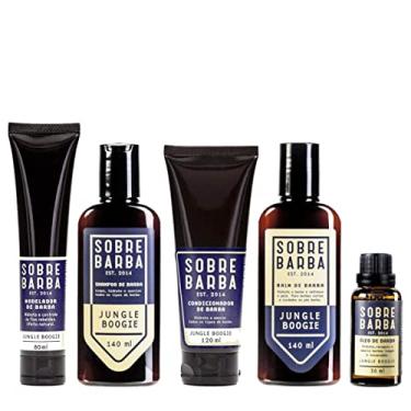Imagem de Kit Completo para Barba SOBREBARBA - Shampoo + Balm + Condicionador + Óleo + Modelador de Barba Jungle Boogie