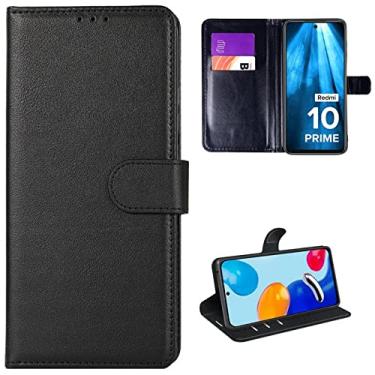 Imagem de Capa Capinha Carteira Xiaomi Redmi 10 Prime Case Porta Cartões Flip Wallet 360 Anti Impacto (Redmi 10 Prime)