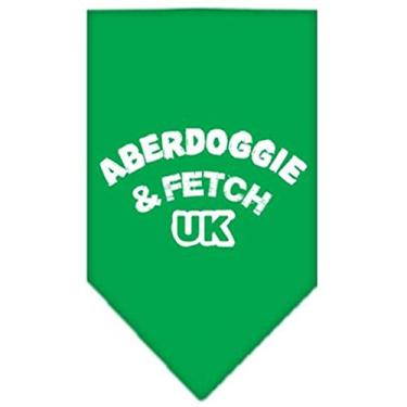 Imagem de Mirage Pet Products Bandana Aberdoggie UK estampada para animais de estimação, pequena, verde esmeralda