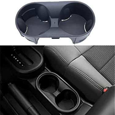 Imagem de MOCW Suporte de copo para console frontal adequado para Jeep Wrangler 2007, 2008, 2009, 2010, substitui OE # 1FH72XDVAA
