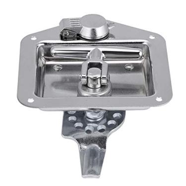 Imagem de Travas de porta de reboque com alça em T Travas de caixa de ferramentas de aço inoxidável Chaves de fechaduras com vedação, trava dobrável em T para reboque de caminhão